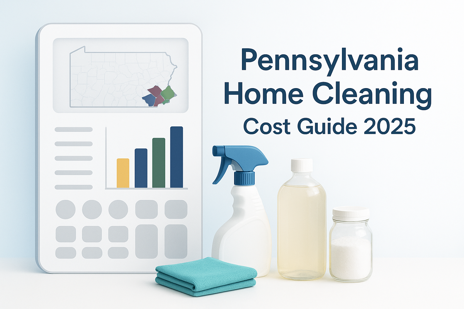 Pennsylvania Home Cleaning Cost Guide 2025: County-by-County Breakdown
